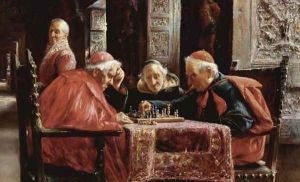 Chess Game (La partida de ajedrez) by Jose Gallegos Y Arnosa