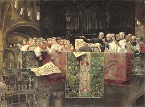 The choir of St. Mark's, Venice