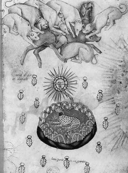 Animal studies from a notebook 1390s - view 1