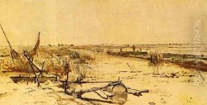 A View Of The Kamper Veenderij (Het Zwijnsleger Near Grafhorst) by Paul Joseph Constantine Gabriel