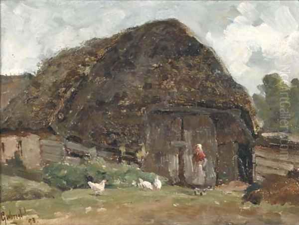 A farm-shed amongst trees - view 1
