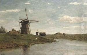 Windmills at Kinderdijk by Paul Joseph Constantine Gabriel