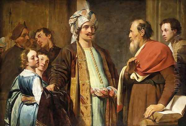 Elisha Refusing Gifts from Naaman c. 1630 - view 1