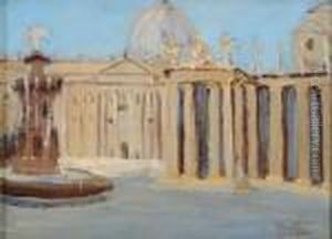 Scorcio Di Piazza San Pietro by Filippo Anivitti