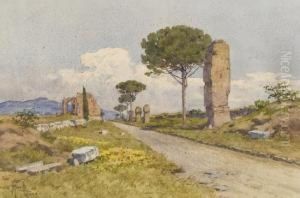 Roma, La Via Appia Antica by Filippo Anivitti