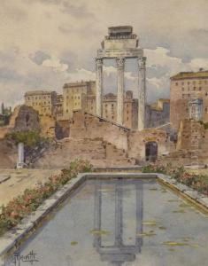 Roma, Il Laghetto Nella Casa Delle Vestali Al Foro Romano