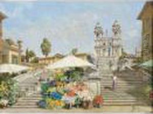 Piazza Di Spagna by Filippo Anivitti
