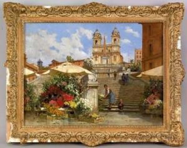 Cityscape With Mother And Children - view 1