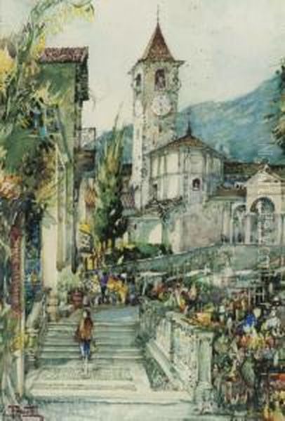 The Busy Markets At Baveno - view 1