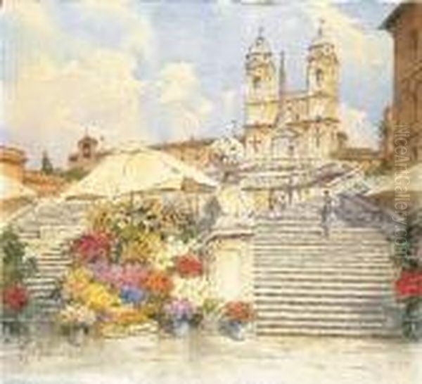 Roma, Trinita Dei Monti - view 1
