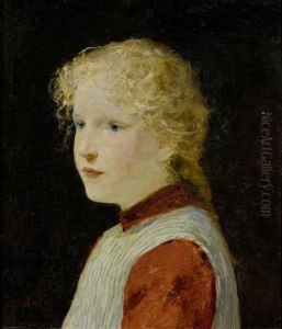 Portrait Of A Young Blond Haired Girl