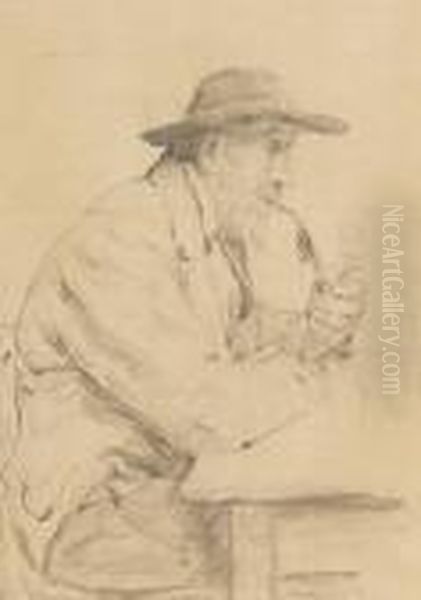 Peasant With Pipe - view 1