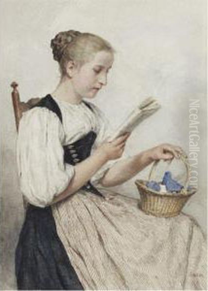 Lesendes Madchen - view 1