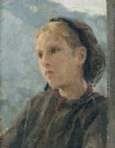Bildnis Eines Madchens by Albert Anker
