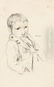 Studie Eines Jungen by Albert Anker