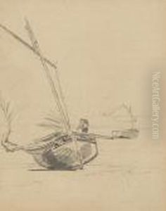 Zwei Segelboote Am Strand