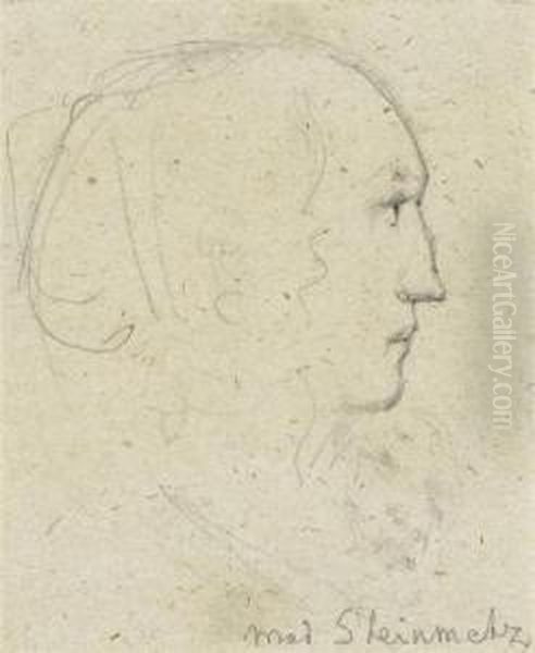 Female Head In Profile - view 1