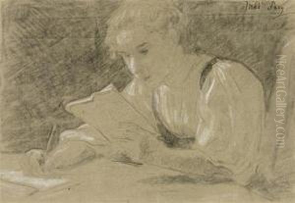 Girl Reading - view 1