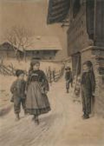 Kinderen In De Sneeuw - view 1