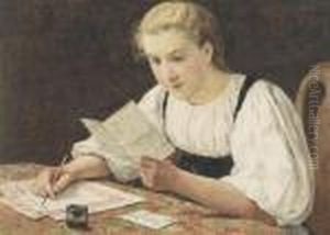 Girl Writing Girl Writing