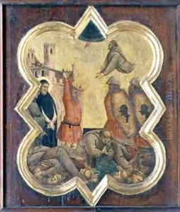 Scene from the life of St Francis by Taddeo Gaddi
