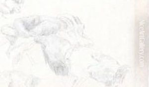 Handstudien. by Albert Anker