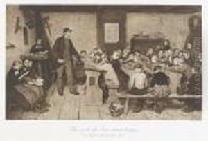 Une Ecole Du "bon Vieux Temps"./eine Schule Nach Der... by Albert Anker