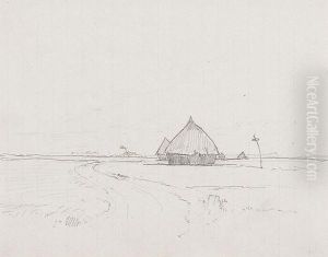 Skizzenblatt Mit Landschaft. Skizzenblatt Mit Landschaft.