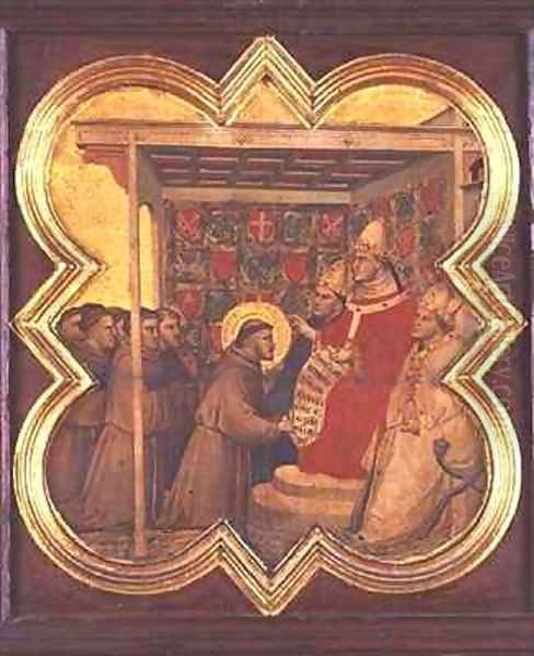 St Francis presenting his Rule to the Pope - view 1