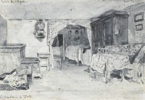 La Chambre De La Tante by Albert Anker