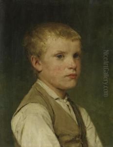 Knabenbildnis by Albert Anker