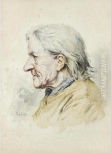 Portrait Of A Peasant Woman by Albert Anker