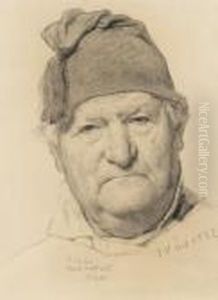 Bauer Mit Zipfelmutze. by Albert Anker