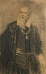 Portrait De Sully by Albert Anker