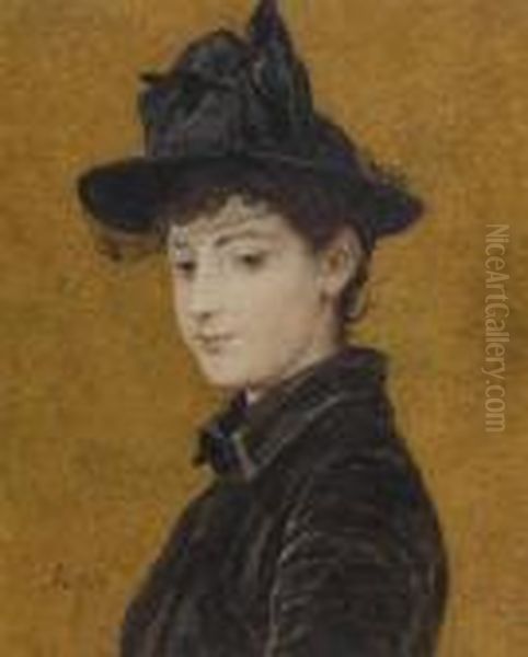 Portrait Of A Lady With Hat - view 1