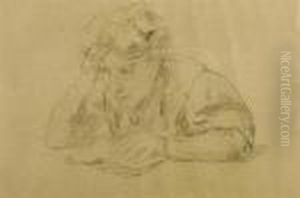 Woman Reading. Verso: Mother And Child. - view 1