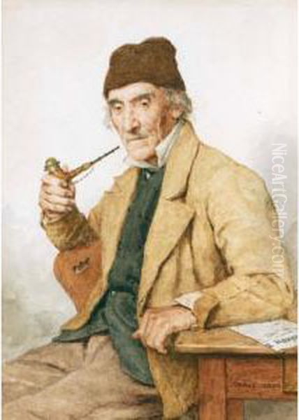 Grandfather With Pipe - view 1