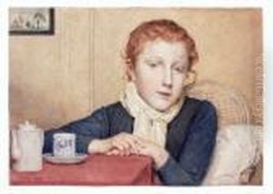 Genesendes Madchen by Albert Anker