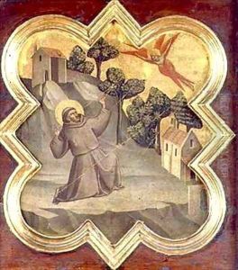 St Francis Receiving the Stigmata by Taddeo Gaddi