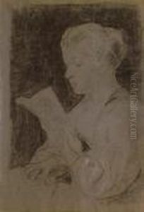 Lesendes Madchen by Albert Anker