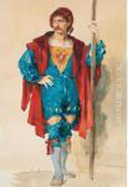 Soldier In 16th Century Costume - view 1