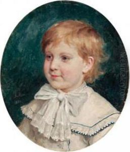 Portrait Of A Boy by Albert Anker