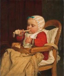 The Little Musician by Albert Anker