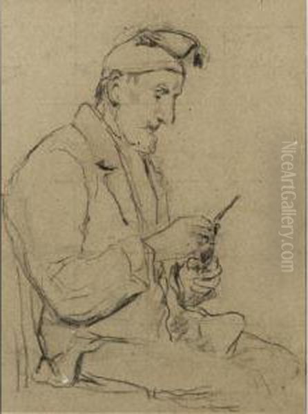 Sitzender Bauer Sitting Peasant - view 1