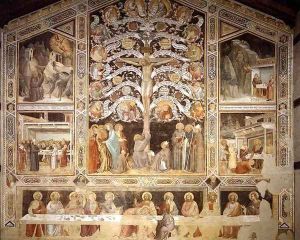Last Supper, Tree of Life and Four Miracle Scenes 2 by Taddeo Gaddi