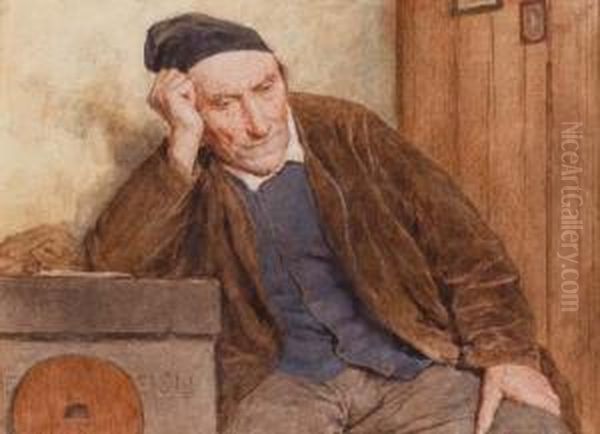 Sinnierender Bauer. 1904. - view 1