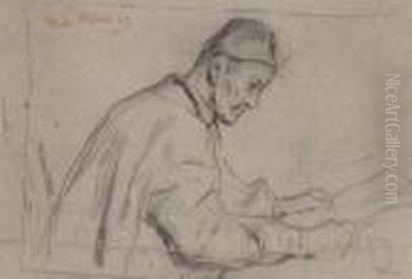 Lesender Bauer. - view 1
