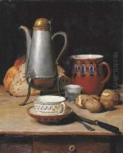 Stilleben: Kaffee Und Kartoffeln