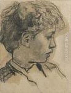 Knabenbildnis by Albert Anker
