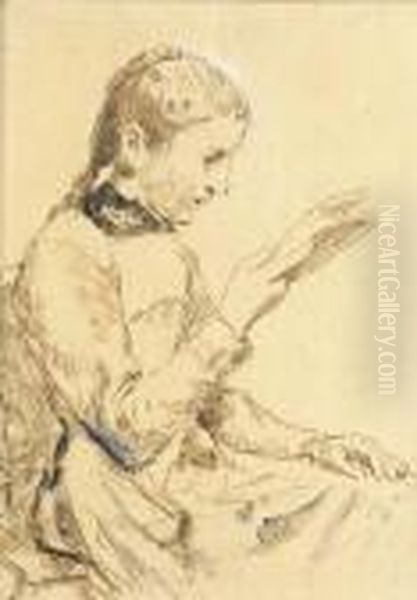 Lesendes Madchen - view 1